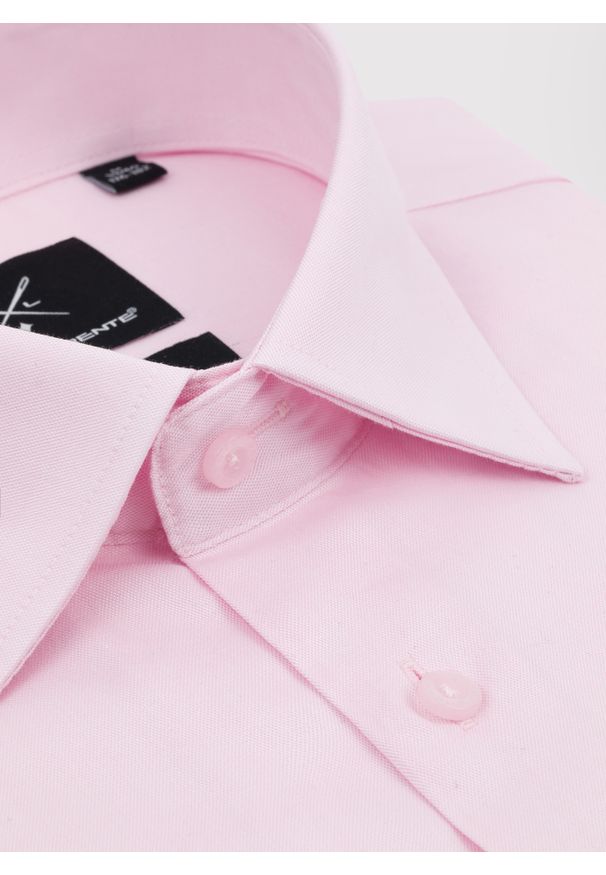 Pako Lorente - PAKO LORENTE – Różowa koszula męska. Kolor: różowy. Materiał: bawełna. Długość rękawa: długi rękaw. Długość: długie. Wzór: gładki