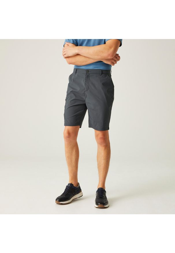 Regatta - Męskie spodenki Dalry Multi Pocket. Kolor: szary. Materiał: materiał