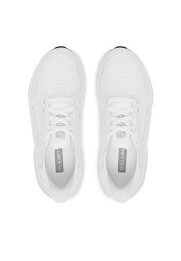 Clarks Sneakersy Clarks Pace. 26184668 Biały. Kolor: biały. Materiał: materiał