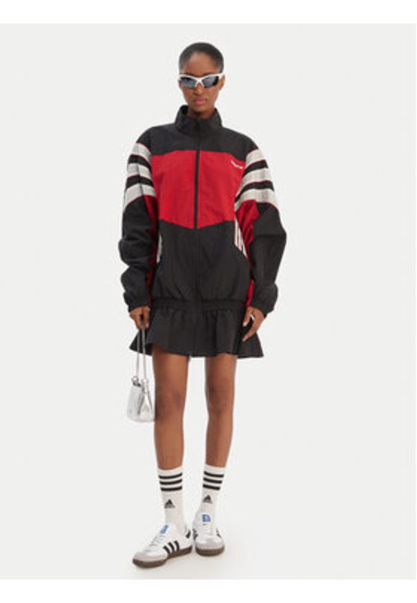 Adidas - adidas Sukienka codzienna Santiago KC9134 Czarny Oversize. Okazja: na co dzień. Kolor: czarny. Materiał: syntetyk. Typ sukienki: proste, oversize. Styl: casual