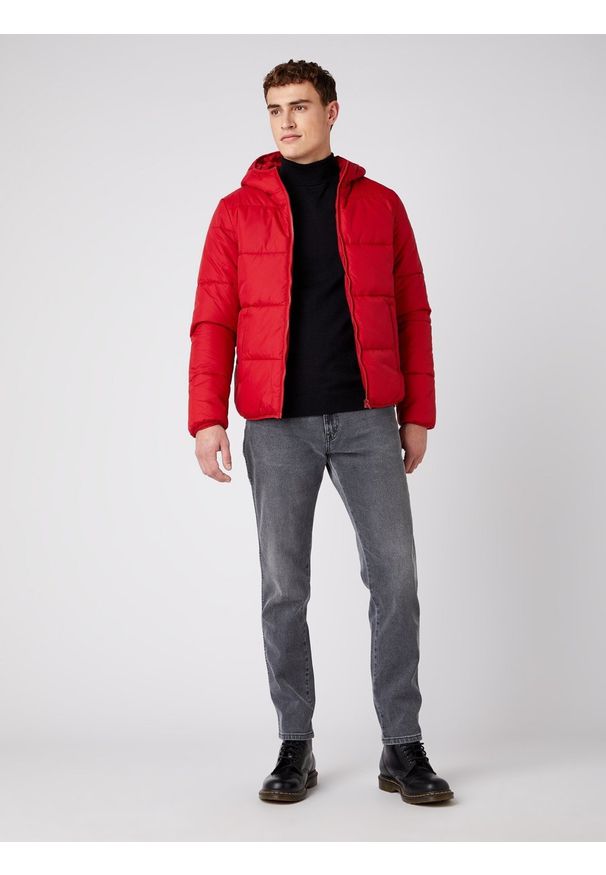 Wrangler - WRANGLER THE PUFFER MĘSKA KURTKA ZIMOWA RED W4D6WRX47 112141357. Sezon: zima