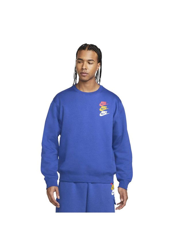 Bluza Męska Sportowa Nike. Kolor: niebieski. Sport: fitness