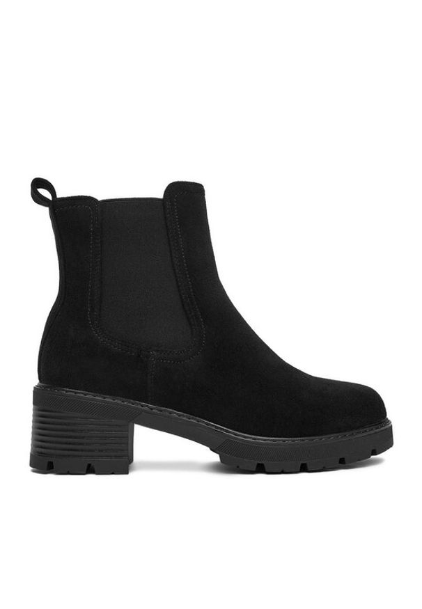 DeeZee Botki V2222-1 Czarny. Kolor: czarny. Materiał: materiał