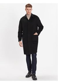 Calvin Klein Płaszcz wełniany K10K111601 Czarny Regular Fit. Kolor: czarny. Materiał: wełna, syntetyk #4