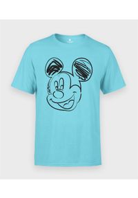 MegaKoszulki - Koszulka męska Rysowana Myszka Mickey. Materiał: bawełna. Wzór: motyw z bajki