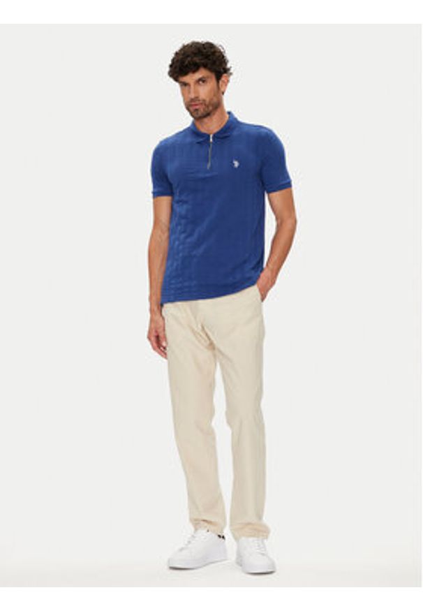U.S. Polo Assn. Polo MUP3992 Niebieski Regular Fit. Typ kołnierza: polo. Kolor: niebieski. Materiał: bawełna