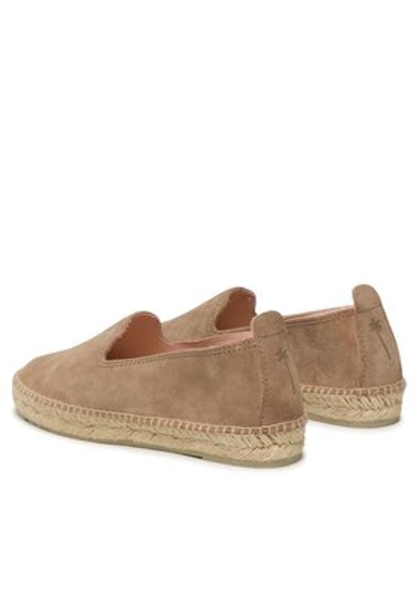 Manebi Espadryle Flat Espardilles W 1.9 N0 Beżowy. Kolor: beżowy. Materiał: zamsz, skóra