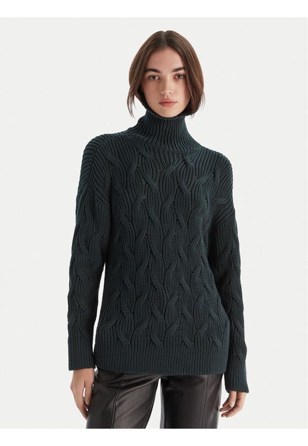 Armani Exchange Golf XW000780 AF16638 U7304 Zielony Regular Fit. Typ kołnierza: golf. Kolor: zielony. Materiał: bawełna