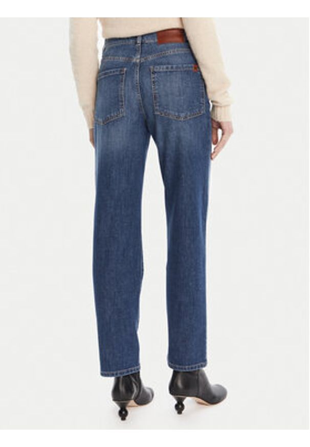 Weekend Max Mara Jeansy Loris 2525186071 Granatowy Straight Fit. Kolor: niebieski