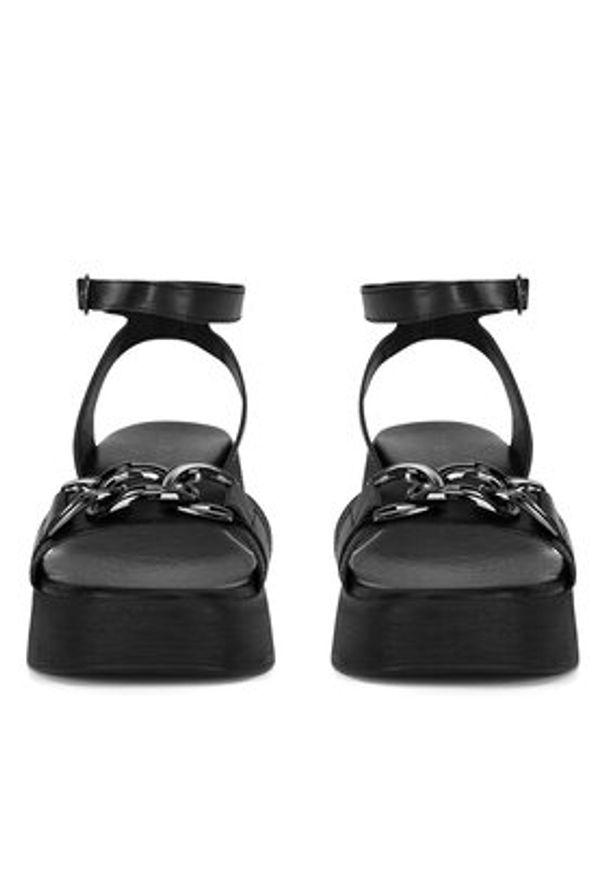 Lasocki Sandały WI23-NAGINA-03 Czarny. Kolor: czarny. Materiał: skóra