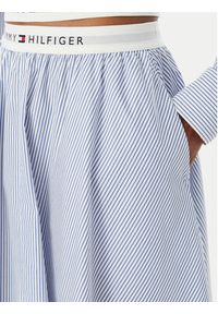 TOMMY HILFIGER - Tommy Hilfiger Spódnica midi WW0WW48936 Niebieski A-Line Fit. Kolor: niebieski. Materiał: bawełna #4