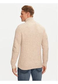 Baldessarini Sweter B4 30066/000/5174 Beżowy Regular Fit. Kolor: beżowy. Materiał: bawełna