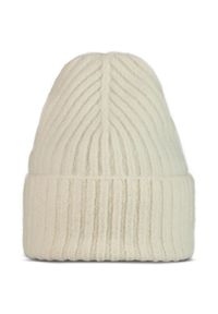 Buff - Czapka zimowa dla dorosłych z wełną merino BUFF Knitted Beanie Nilan. Kolor: biały. Materiał: wełna. Sezon: zima