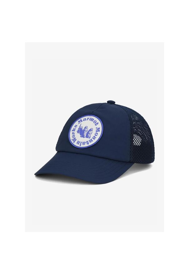 Czapka z daszkiem Marmot Alpine Soft Mesh Trucker. Kolor: niebieski. Materiał: mesh