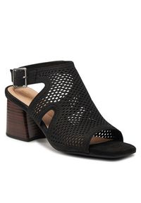 Clarks Sandały Siara65 Flow 26176344 Czarny. Kolor: czarny. Materiał: skóra, nubuk #5