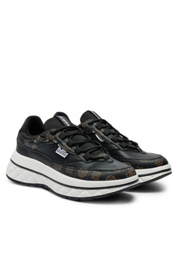 Guess Sneakersy Kyrki FLTKYR FAL12 Czarny. Kolor: czarny. Materiał: skóra
