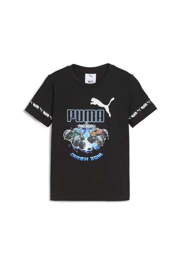 Puma - Koszulka dziecięca PUMA × HOT WHEELS™ MONSTER TRUCKS PUMA Black. Kolor: czarny. Sport: joga i pilates