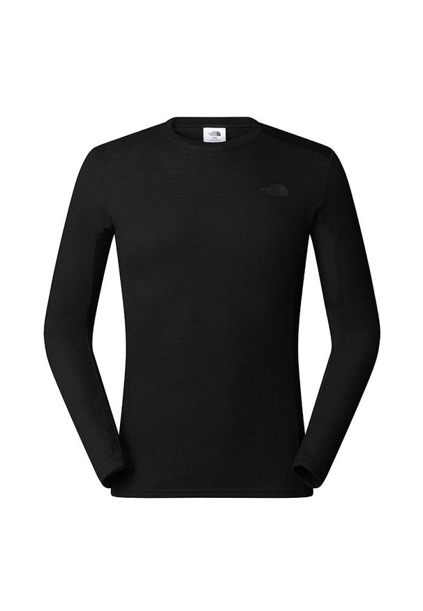 Koszulka męska The North Face Easy 0A8BZZJK31 - czarna. Kolor: czarny. Materiał: poliester, poliamid, materiał. Długość rękawa: długi rękaw. Długość: długie