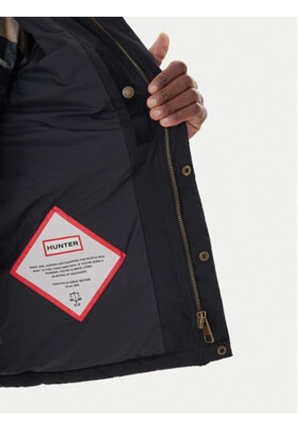 Hunter Kurtka przejściowa Ardwell HARM0003252 Czarny Regular Fit. Kolor: czarny. Materiał: syntetyk