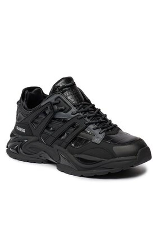 Guess Sneakersy FMPBEL LEP12 Czarny. Kolor: czarny. Materiał: skóra