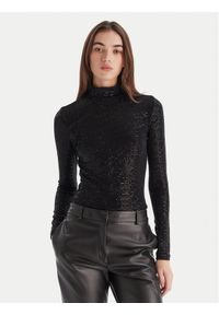 Hugo - HUGO Bluzka Drisila 50547367 Czarny Regular Fit. Kolor: czarny. Materiał: syntetyk