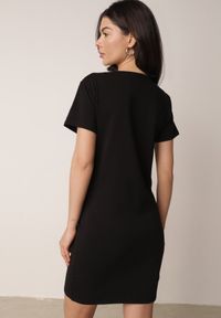 Born2be - Czarna Sukienka z Bawełny o Pudełkowym Kroju z Kieszeniami Briarspark. Okazja: do pracy, na co dzień. Kolor: czarny. Materiał: bawełna. Typ sukienki: proste, sportowe. Styl: sportowy, casual #7