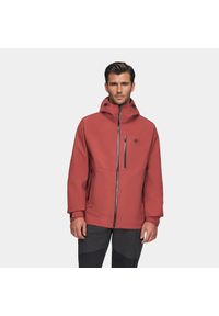 Kurtka męska hardshell membrana wodoodporności Alpinus Gedu. Kolor: pomarańczowy. Materiał: hardshell. Sport: turystyka piesza