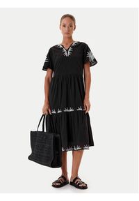 Tatuum Sukienka letnia Ayo T2509.202 Czarny Relaxed Fit. Kolor: czarny. Materiał: bawełna. Sezon: lato #4