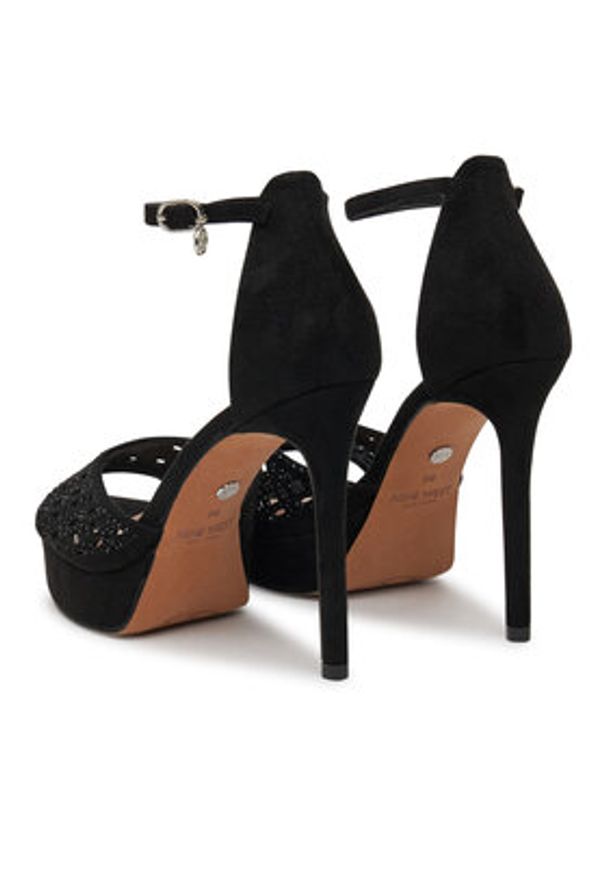 Nine West Sandały TS6218-01 Czarny. Kolor: czarny. Materiał: materiał