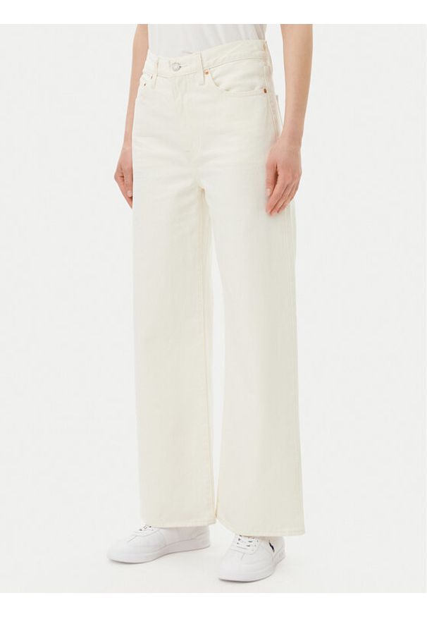 Levi's® Jeansy Ribcage A6081-0009 Écru Wide Leg