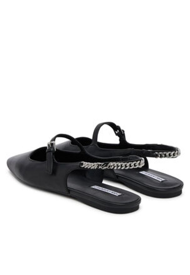 Karl Lagerfeld - KARL LAGERFELD Sandały KL40181 Czarny. Kolor: czarny. Materiał: skóra