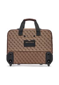 Guess Walizka kabinowa TMNAST P5143 Beżowy. Kolor: beżowy. Materiał: materiał #7