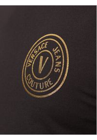 Versace Jeans Couture T-Shirt 78GAHT00 Czarny Regular Fit. Kolor: czarny. Materiał: bawełna #4