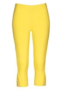 Legginsy bonprix żółty. Kolor: żółty #1