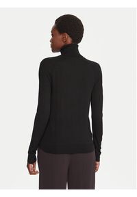 BOSS Golf Frizani 50548298 Czarny Slim Fit. Typ kołnierza: golf. Kolor: czarny. Materiał: wełna #5