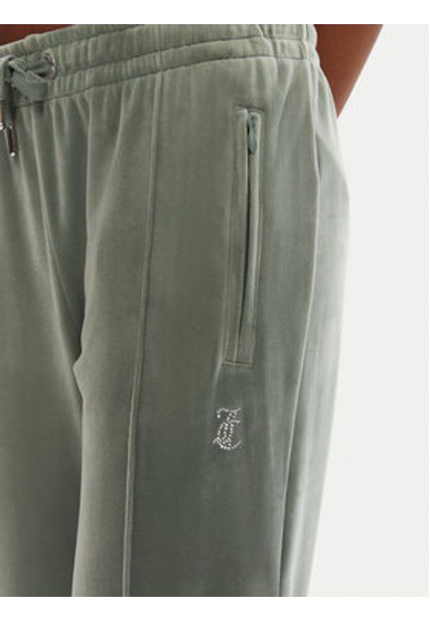 Juicy Couture Spodnie dresowe Tina JCAPW045 Zielony Regular Fit. Kolor: zielony. Materiał: syntetyk