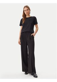 Calvin Klein Spodnie materiałowe Travel Twill K20K208214 Czarny Wide Leg. Kolor: czarny. Materiał: syntetyk #4
