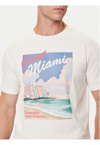 GANT - Gant T-Shirt 2003341 Écru Regular Fit. Materiał: bawełna #4