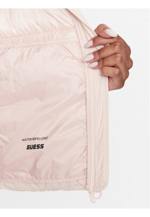 Guess Kurtka puchowa V3BL13 WFUD0 Różowy Regular Fit. Kolor: różowy. Materiał: syntetyk