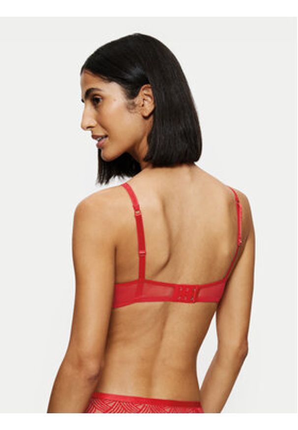 Triumph Biustonosz z fiszbiną Delightful Spotlight 10219875 Czerwony. Kolor: czerwony. Materiał: syntetyk