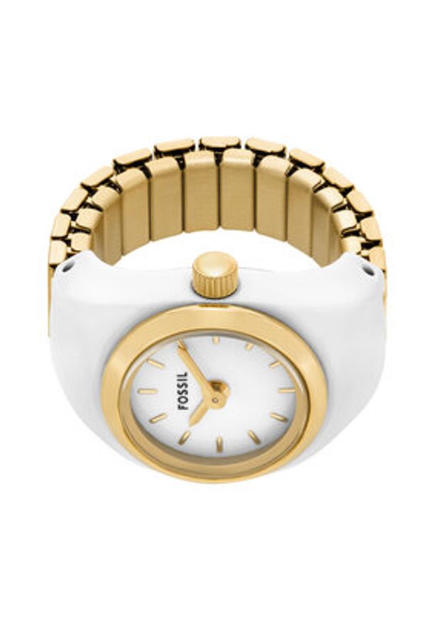 Fossil Zegarek Watch Ring ES5412 Biały. Kolor: biały