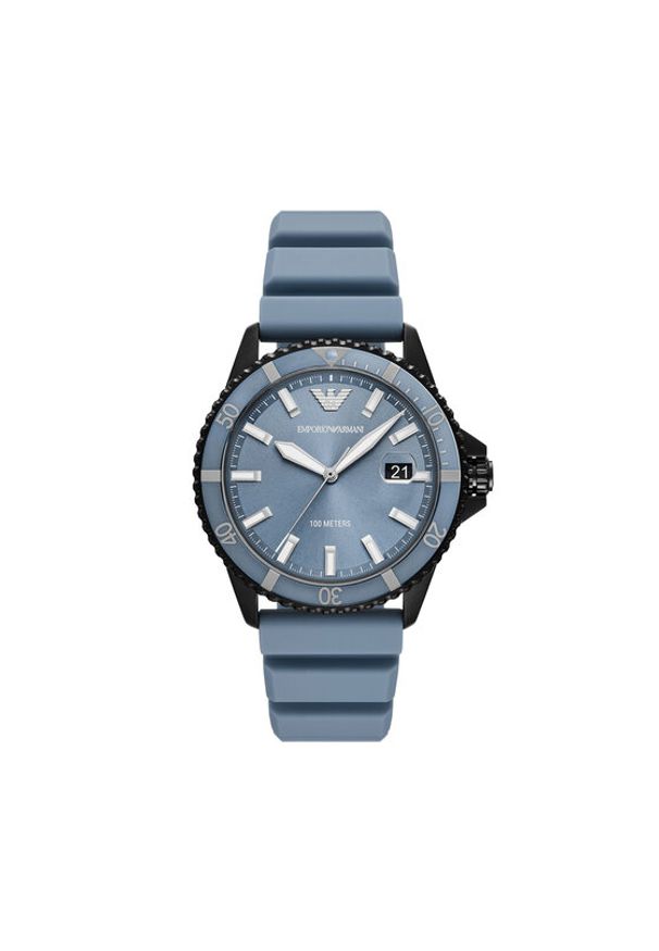 Emporio Armani Zegarek AR11685 Niebieski. Kolor: niebieski. Materiał: syntetyk