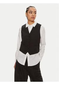 Herskind Kamizelka Mister 5217134 Granatowy Regular Fit. Kolor: niebieski. Materiał: wełna