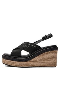 Calvin Klein Espadryle Wedge Sandal 50 He HW0HW01965 Czarny. Kolor: czarny #3