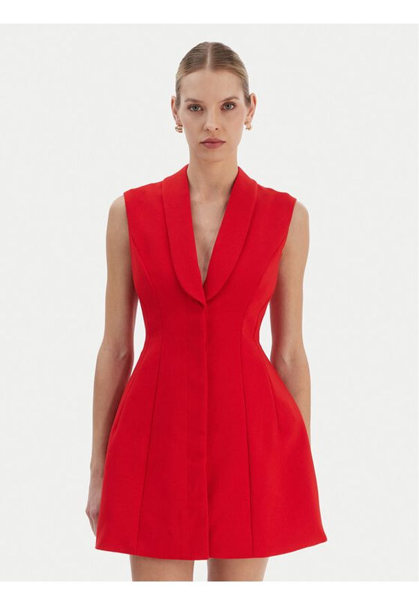 BARDOT - Bardot Sukienka koktajlowa Destene 59724DB Czerwony Slim Fit. Kolor: czerwony. Materiał: syntetyk. Styl: wizytowy