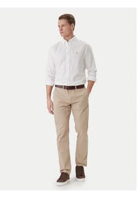 TOMMY HILFIGER - Tommy Hilfiger Koszula MW0MW42442 Biały Slim Fit. Kolor: biały. Materiał: bawełna #4