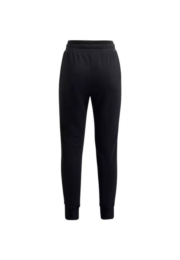Spodnie dresowe dziewczęce Under Armour Rival Fleece Joggers. Kolor: czarny. Materiał: dresówka