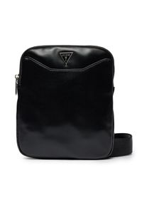Guess Saszetka HMMECA P4223 Czarny. Kolor: czarny. Materiał: skóra