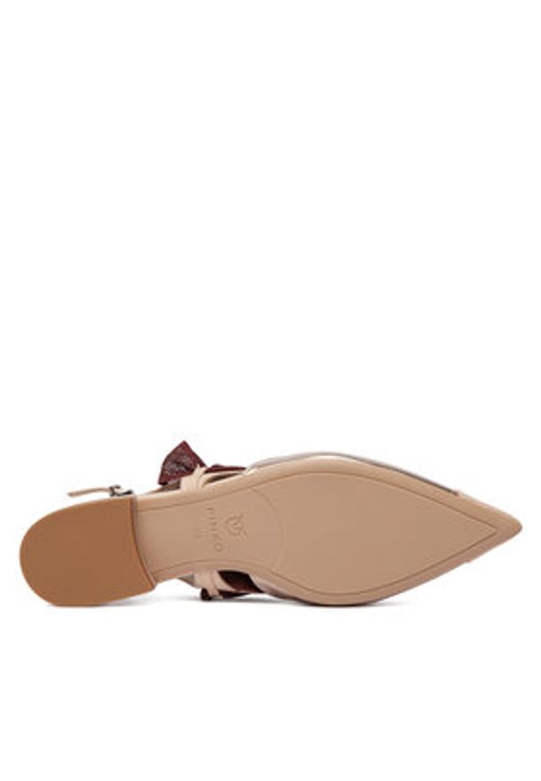 Pinko - PINKO Czółenka Gianira 30 SD0547 P003 Beżowy. Kolor: beżowy. Materiał: skóra