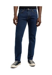 Lee Jeansy 112370642 Granatowy Regular Fit. Kolor: niebieski